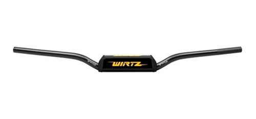 Manubrio Motocross Enduro Wirtz Wr5 Fatbar Alto 28mm Negro