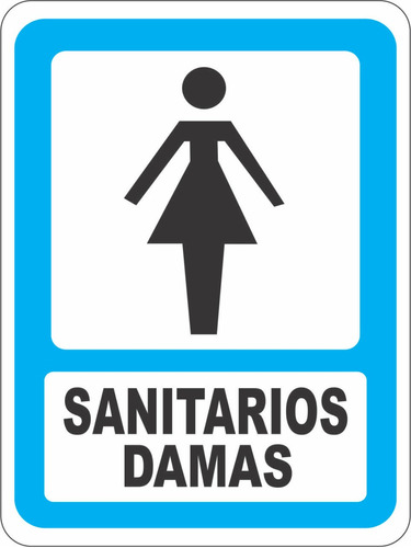 Sanitarios Damas  Estireno 30x40 Sin Foto