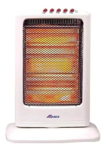 Imagen 2 de 2 de Estufa Halogena Eléctrica 4 Velas 1600w Oscilante Alpaca