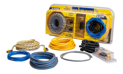 Kit De Cable Para Instalación Calibre 8 2000 Watts Spider