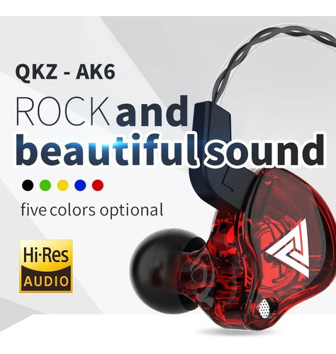 Imagen 4 de 10 de Audifonos Inears Qkz Ak6 Monitor
