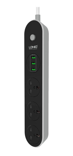 Extensión De Corriente Dlnio  3 Usb Y 3 Puertos 