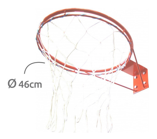 Imagem 4 de 4 de Kit Tabela De Basquete Juvenil Compensado Naval C/ Aro Klopf