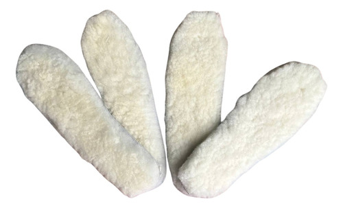 Kit Com 2 Pares De Palmilha De Lã Natural - Envio Imediato