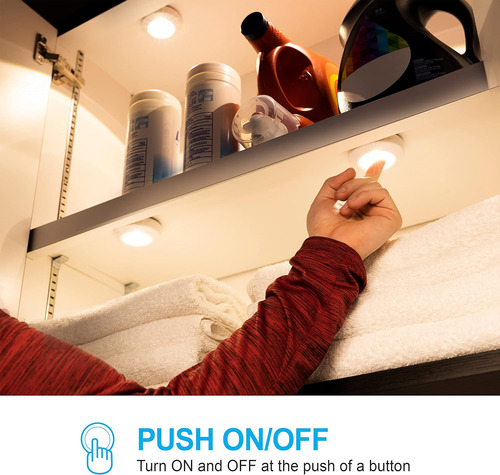 Ge Mini Luz Led Táctil, 1 Paquete, Funciona Con Pilas, Luz D