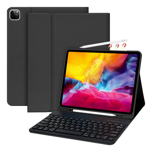 Funda Con Teclado Hotlife Para iPad Pro 12.9 2022 Negro