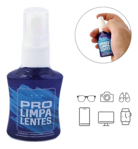 Kit 10 Spray Para Limpar Lente Óculos Tela Celular Notebook