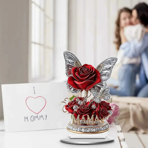 Adornos Con Rosas For El Día De La Madre, Decoración Navide