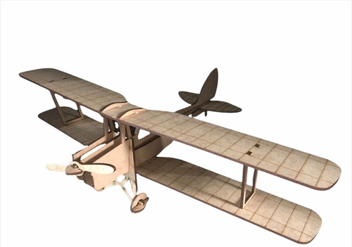 Avião Modelo Tiger Moth Mdf 