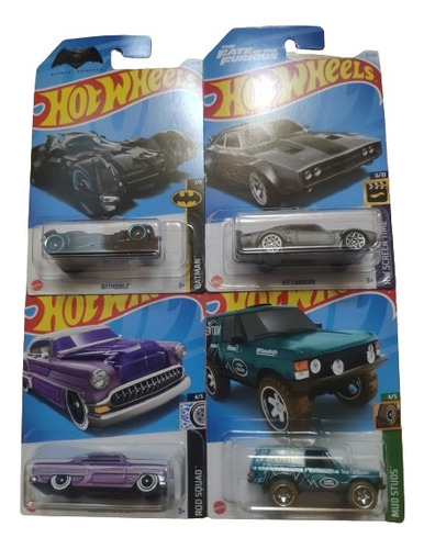 Combo De 4 Modelos Hot Wheels: Batman Rápidos Y Furiosos Etc