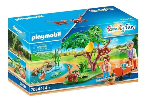 Imagen 1 de 8 de Playmobil Recinto Exterior De Pandas Rojos 70344 Family Fun
