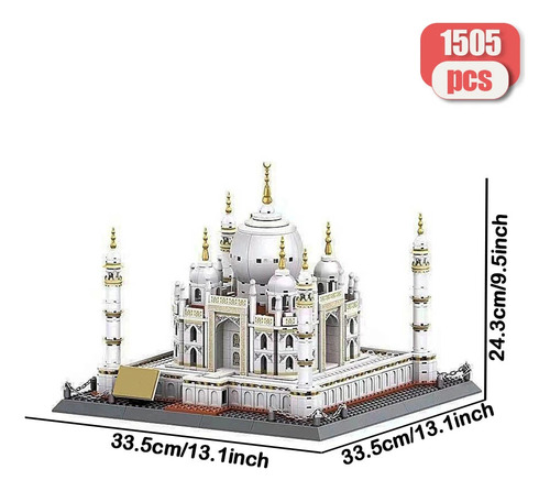 Moc Bloque Palacio Taj Mahal De La India 1505 Piezas 1505 Taj Mahal