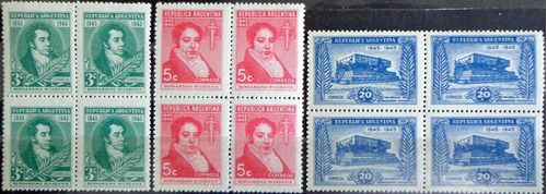 Argentina, Serie Cuadros Gj 923-5 Cent. Rivadavia Mint L7189