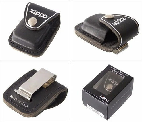 Imagen 2 de 3 de Estuche De Cuero Para Encendedor Zippo Original