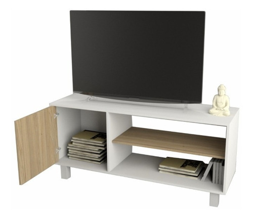 Mesa Tv Smart Led 128 Cm Mueble Rack Moderno Melamina 