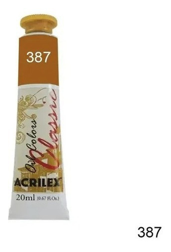 Tinta Óleo 20ml Classic Acrilex Cor do óleo 387 - Cobre Iridescente