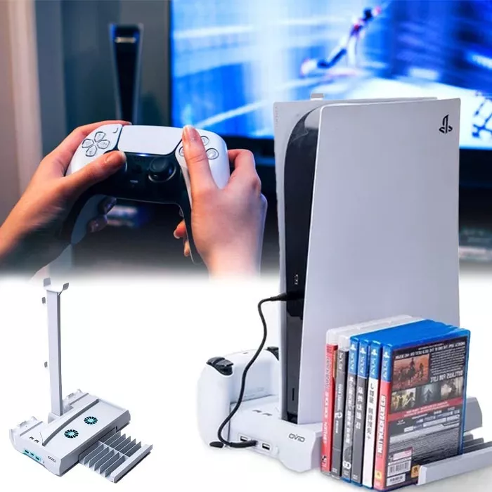 Estação de carregamento para controle PS5, OIVO Playstation 5 base de  carregamento com interruptor de toque atualizado de substituição para  estação de carregamento de dois sentidos, suporte para carregador remoto PS5  duplo