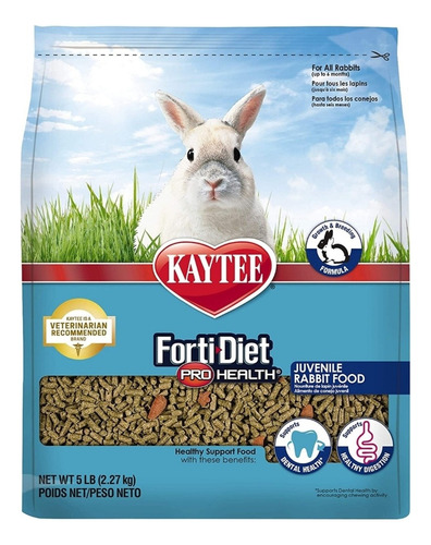 Alimento Conejo Juvenil Vitaminado Kaytee Forti-diet 2.26 Kg