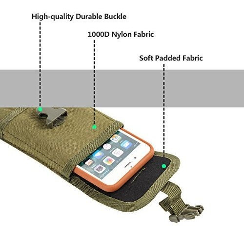 Ironseals Molle Bolsa Compacta Edc Cintura Smartphone Para