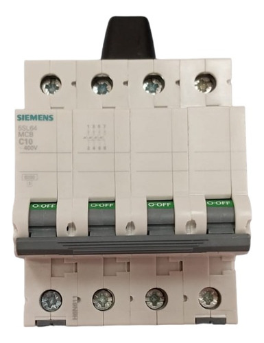 Llave Termica 4p - 10a - 6ka Siemens 5sl6410-7mb