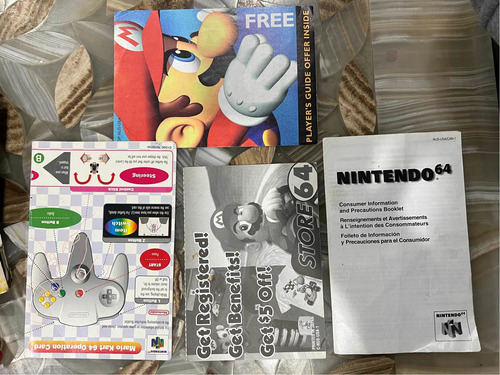 Manuales Extra De Mario Kart 64 Nintendo 64 N64 Folleteria