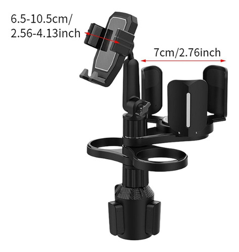 Expansor De Portavasos Para Coche Con Soporte Para Teléfono
