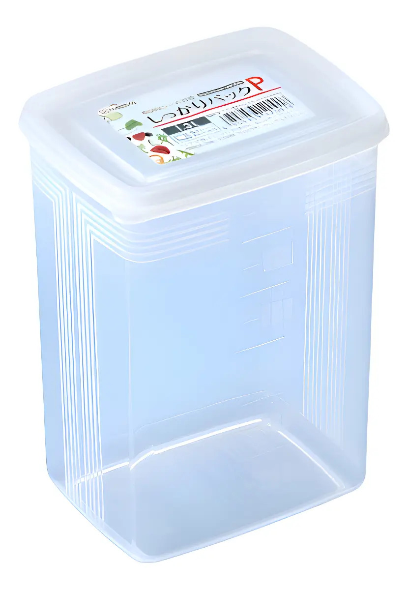 Pote Plástico Nakaya 1.3L Transparente Micro-ondas Freezer Hermético