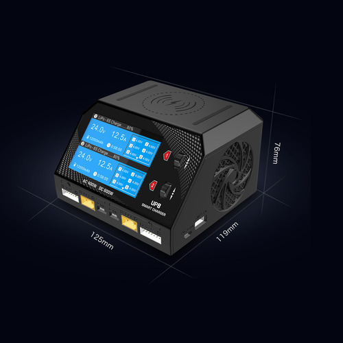 Bateria Preta Balance Up8 Ac 400w Dc 600w 2x16a De Canal Dup