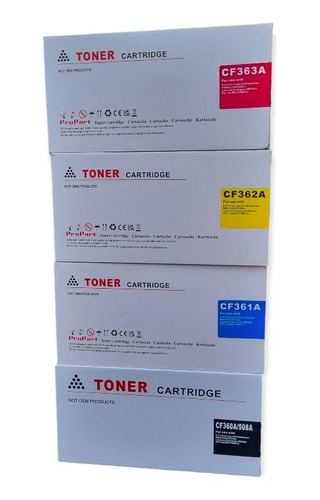  Tóner 508a Combo 4 Unidade Cf360/1/2/3 Genericos  Para M577