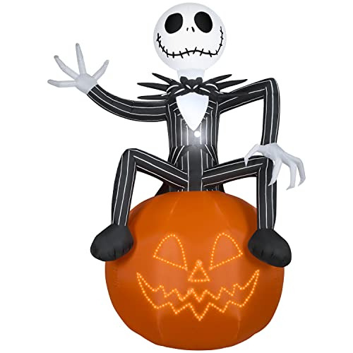 Luces De Micro Jack Skellington Calabaza Gigante De Hal...