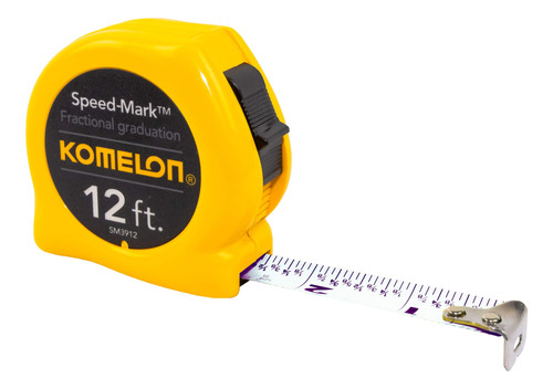 Komelon Sm3912 Speed Mark - Cinta Metrica De Hoja De Acero C