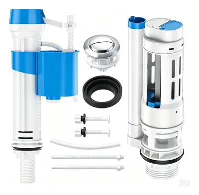 Kit Descarga Acoplada Completo Caixa Universal E Duplo