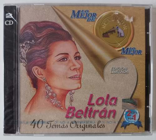 2 Cds Lola Beltrán Nuevo Y Cerrado 40 Temas Originales Raro!