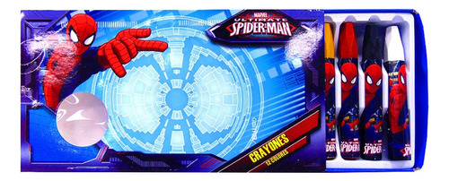 Set X 12 Crayolas Spiderman Marvel Avengers Oficial