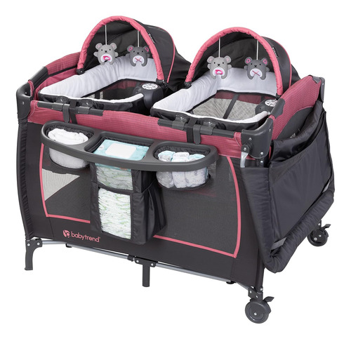 Corrales Baby Trend Lil Snooze Deluxe Iii Para Gemelos