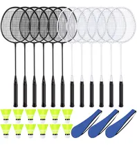 Comprar Juego De 12 Raquetas De Bádminton Principiantes Al Aire Li