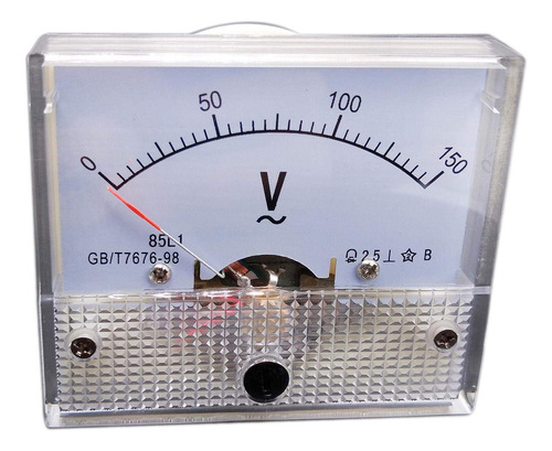 Voltmetro Analgico Panel Puntero Volt Medidor De Voltaje 85l