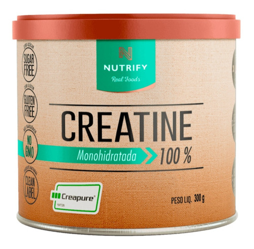 Creatina Nutrify 300g Creatine 100% Monohidratada Creapure 