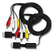 Comprar Kit 2 Cabo Av Audio E Video Rca 1,80m P\u002F Ps 1, Ps2 E Ps3