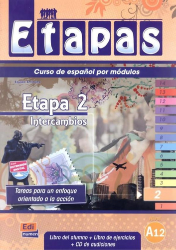 Etapas etapa 2 - A1.2 - Alumno + CD, de Equipo Entinema. Editora Distribuidores Associados De Livros S.A., capa mole em español, 2009