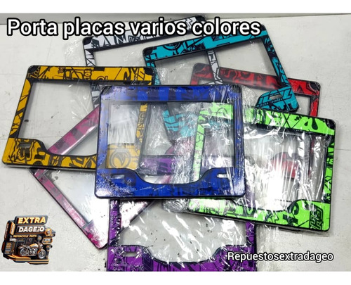 Porta Placas De Varios Colores 