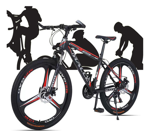Mountain Bike Macee R26 21v Doble Suspensión Disco Mecánico Color Negro
