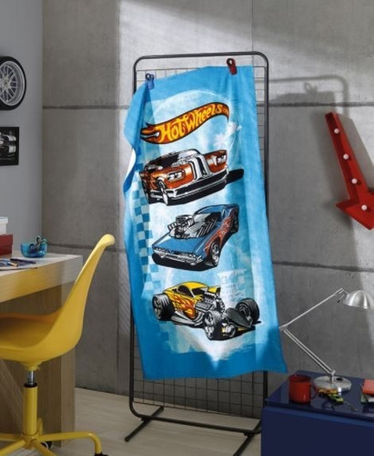 Toalha De Banho Velour Hot Wheels Dohler Personalize Nome