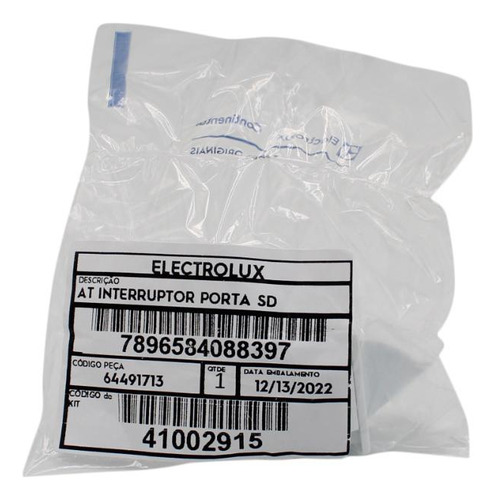 Interruptor Porta P/ Refrigerador Electrolux Df44