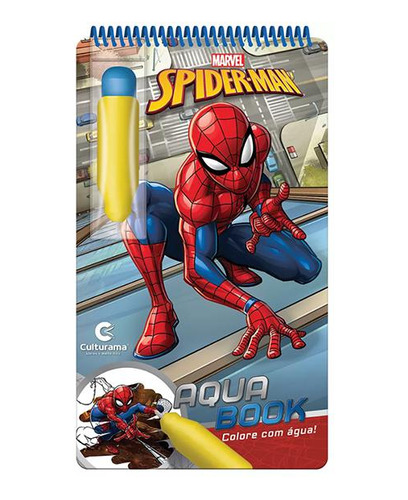 Livro Aquabook Homem-aranha De Pintar Com Água