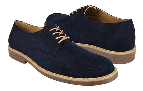 Zapatos Casuales Stylo 5010 Suede Marino 