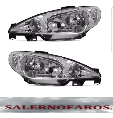 Imagen 3 de 5 de Juego Optica Peugeot 206 Xt 1.6 16v Parabola Doble Importada