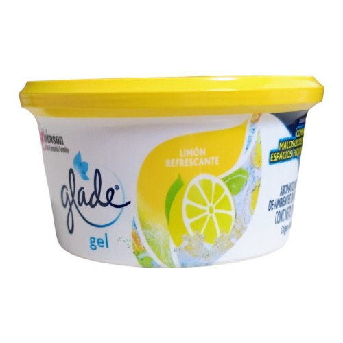Aromatizante Glade Car Minigel Limón Refrescante 70 gr X Un