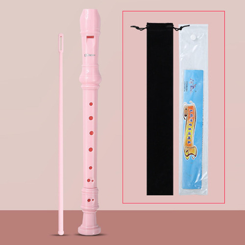 2 Flauta Dulce Soprano Alemana 8 6 Agujero C Rosa 8 Hoyos