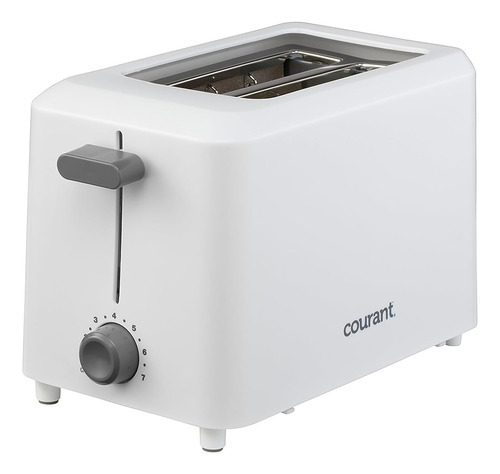 Courant Ctp-2701w Cool Touch 2-slice Tostadora, Blanco